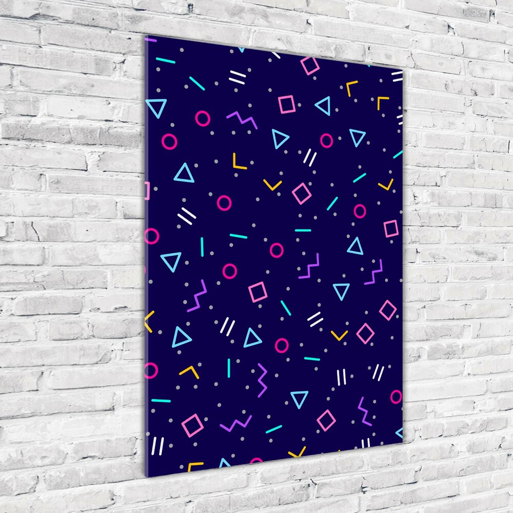 Print on acrylic glass Geometric background