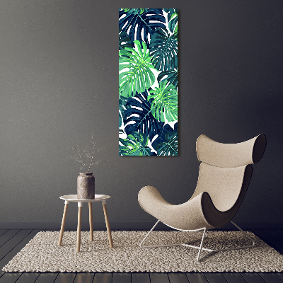 Print on acrylic Tropical leaves