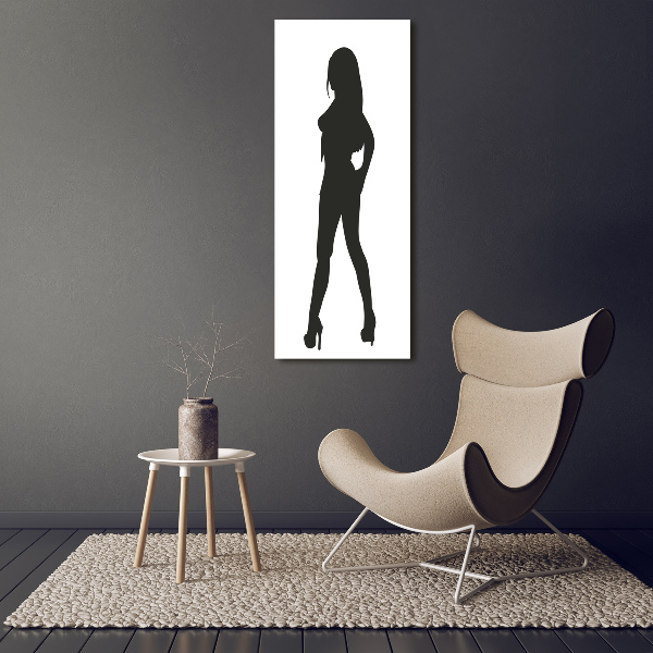 Print on acrylic glass A woman's silhouette