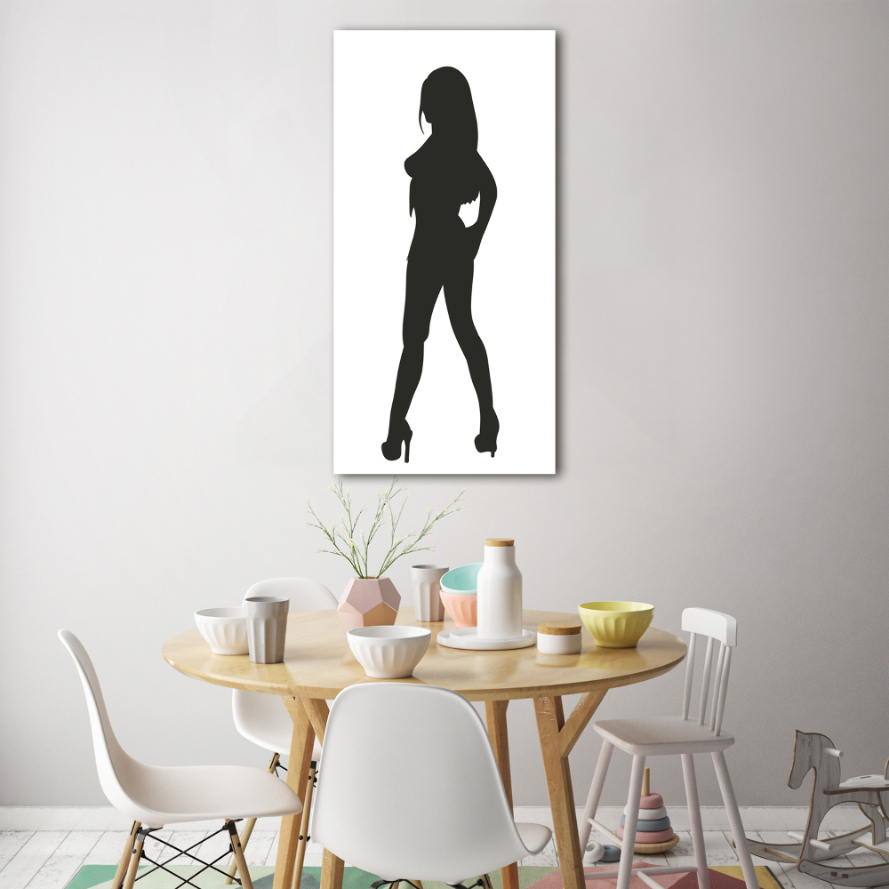 Print on acrylic glass A woman's silhouette