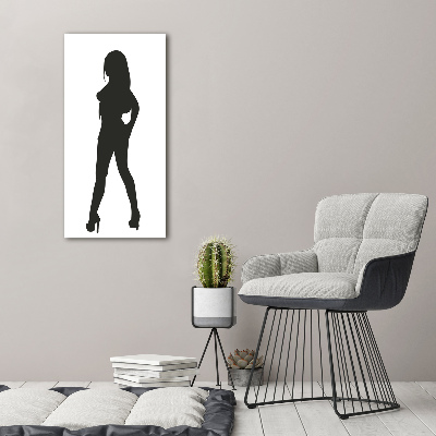 Print on acrylic glass A woman's silhouette