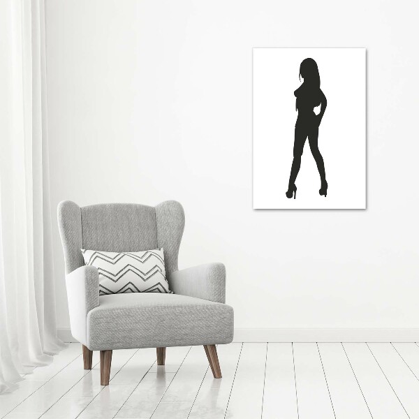 Print on acrylic glass A woman's silhouette