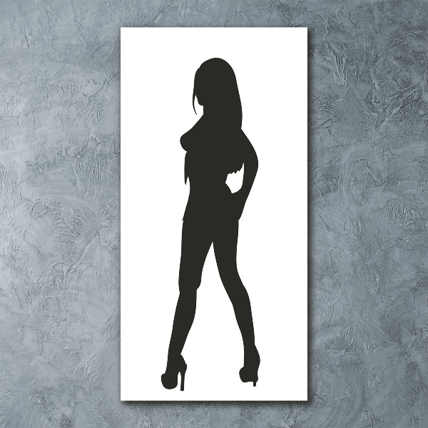 Print on acrylic glass A woman's silhouette