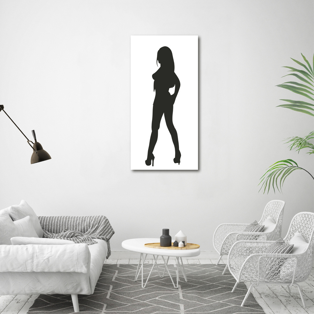 Print on acrylic glass A woman's silhouette