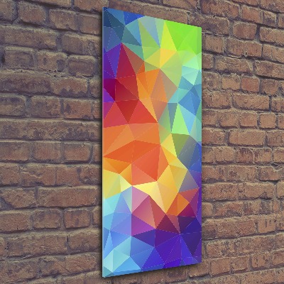 Wall art acrylic Abstraction of the triangle