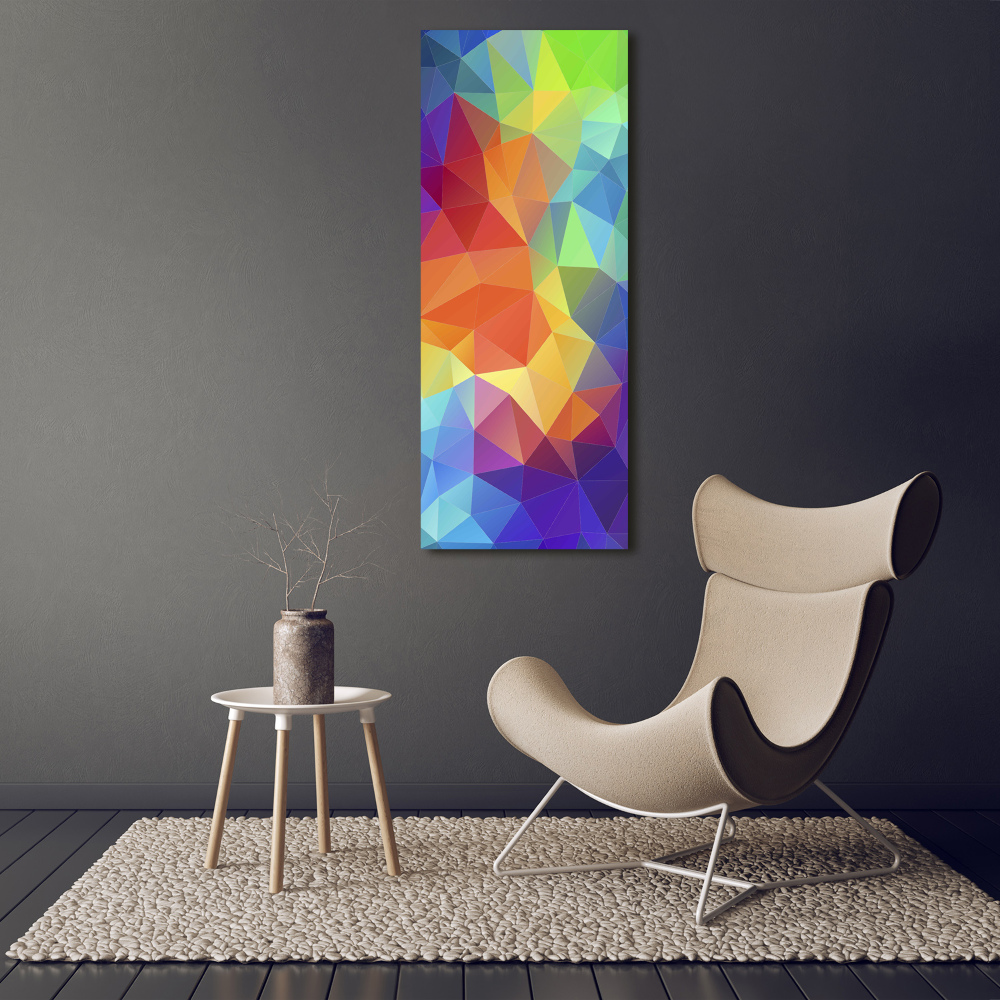 Wall art acrylic Abstraction of the triangle