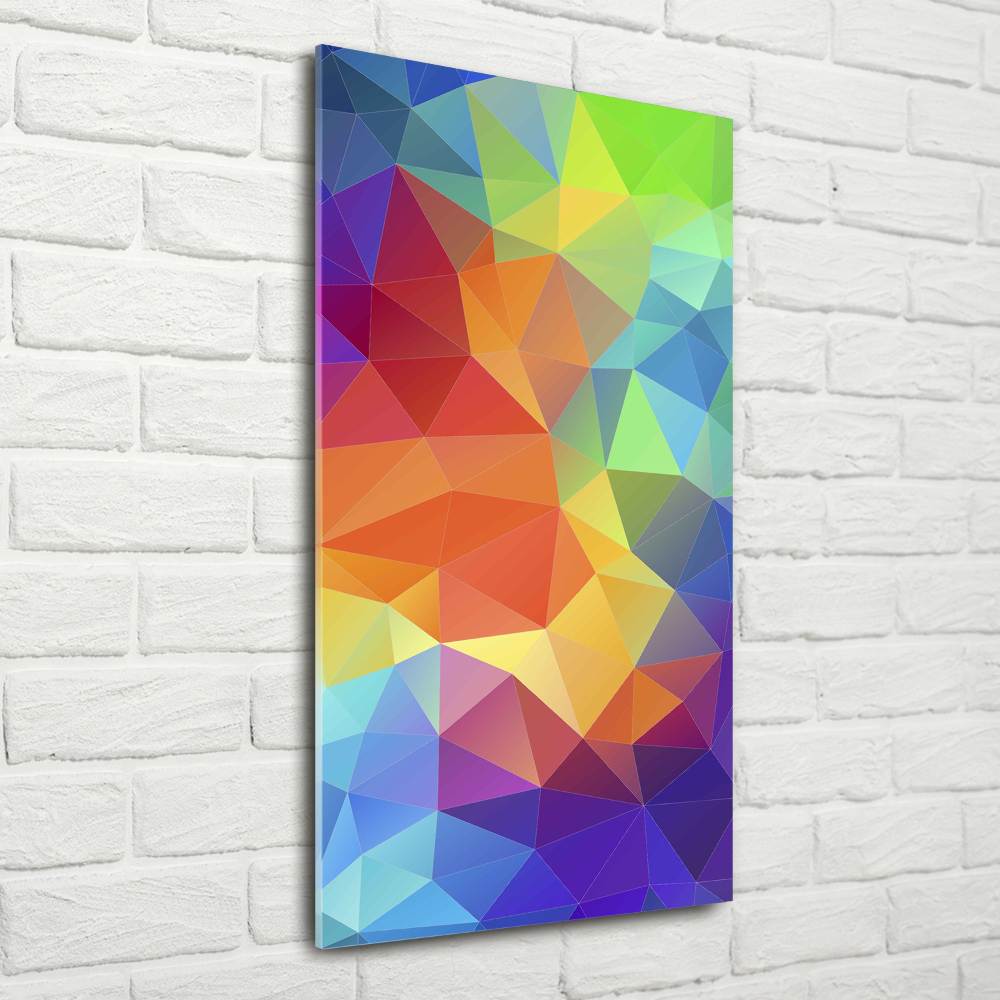 Wall art acrylic Abstraction of the triangle