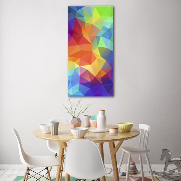 Wall art acrylic Abstraction of the triangle