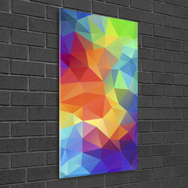 Wall art acrylic Abstraction of the triangle