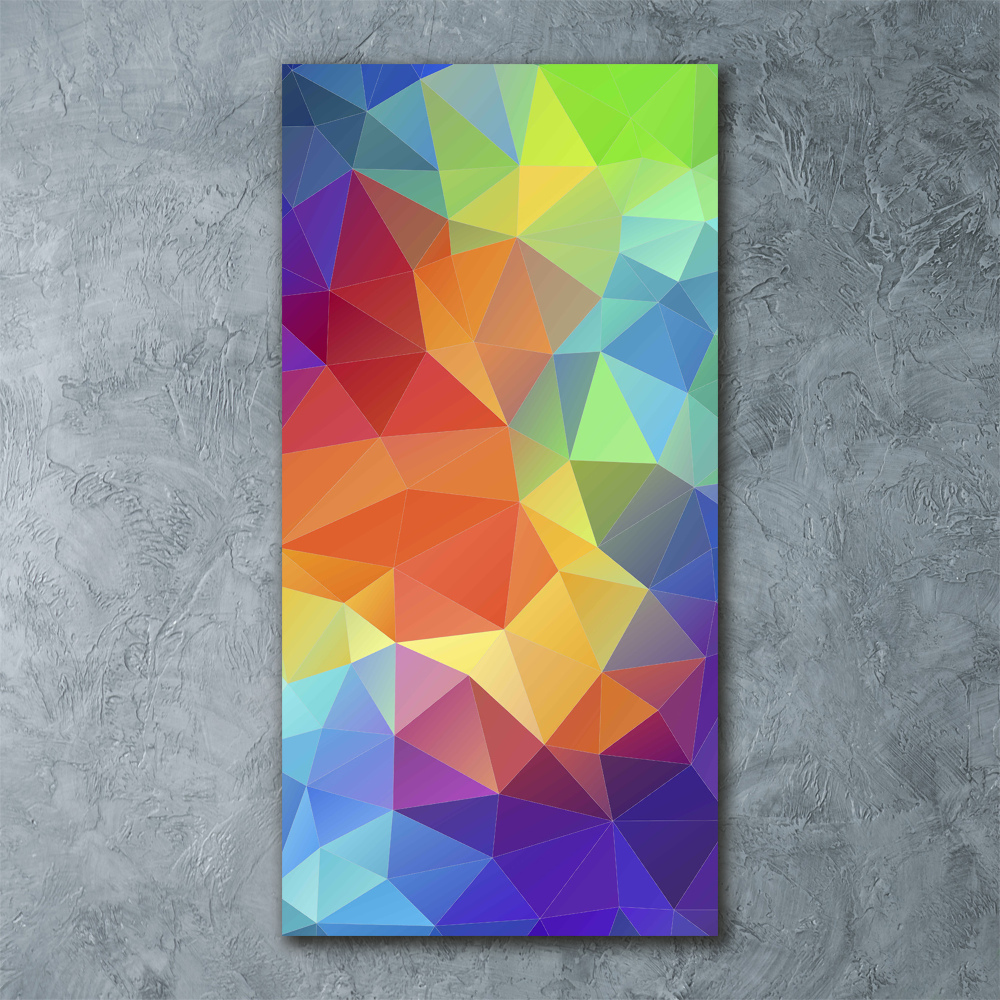 Wall art acrylic Abstraction of the triangle