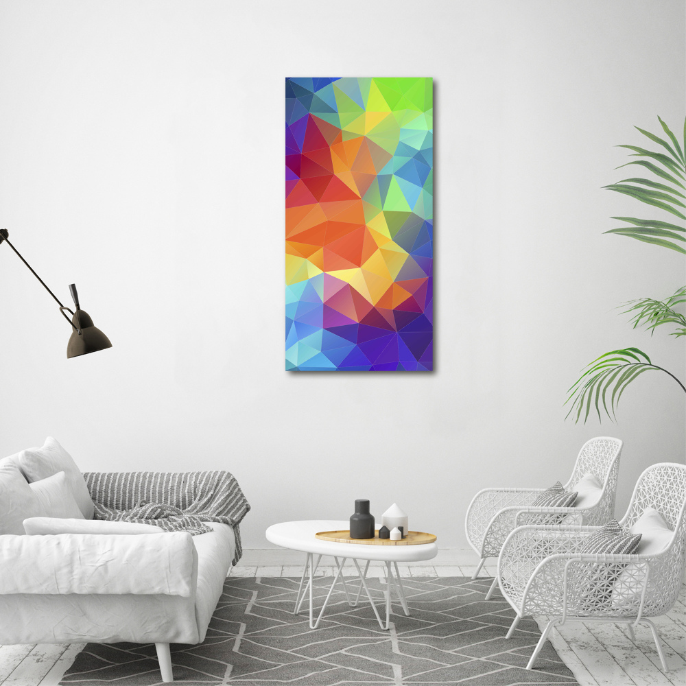 Wall art acrylic Abstraction of the triangle