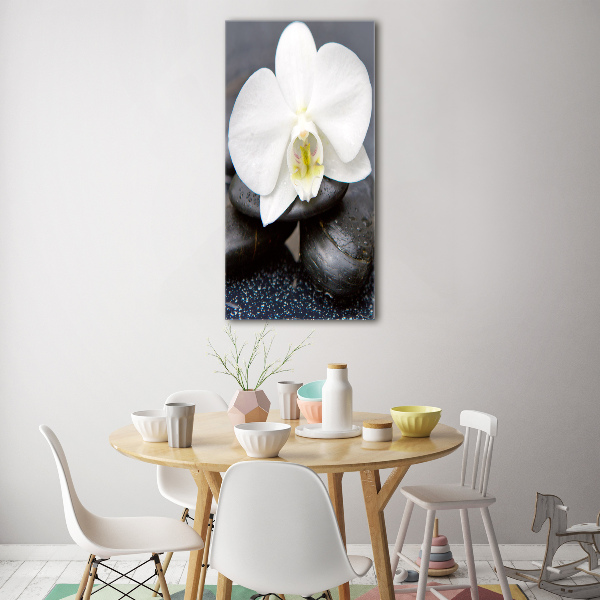 Print on acrylic Orchid and stones