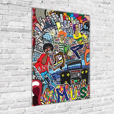 Print on acrylic Musical collage