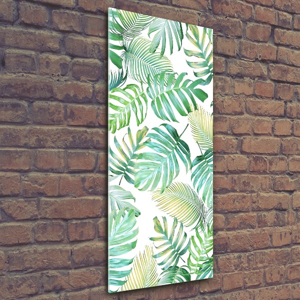 Print on acrylic Tropical leaves