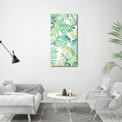 Print on acrylic Tropical leaves