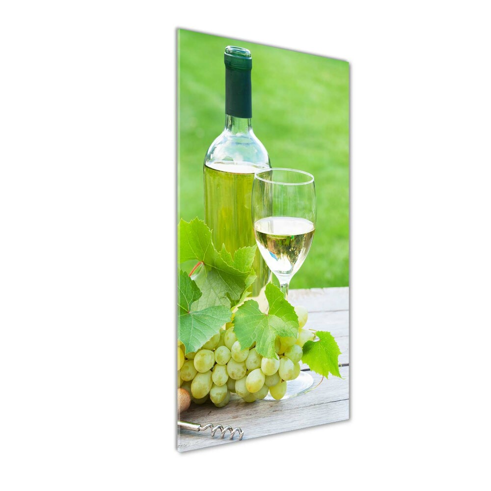 Acrylic glass print Grapes and wine