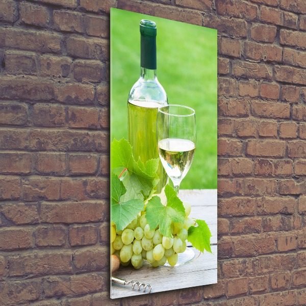 Acrylic glass print Grapes and wine