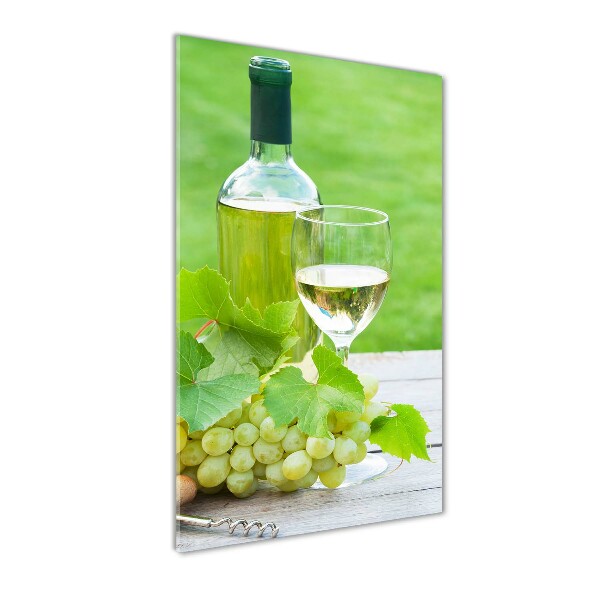 Acrylic glass print Grapes and wine