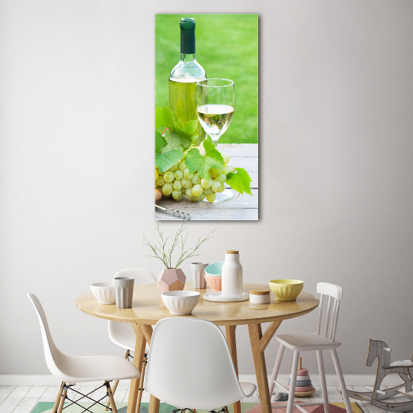 Acrylic glass print Grapes and wine