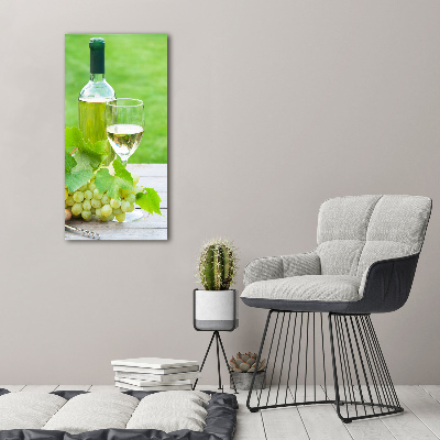 Acrylic glass print Grapes and wine