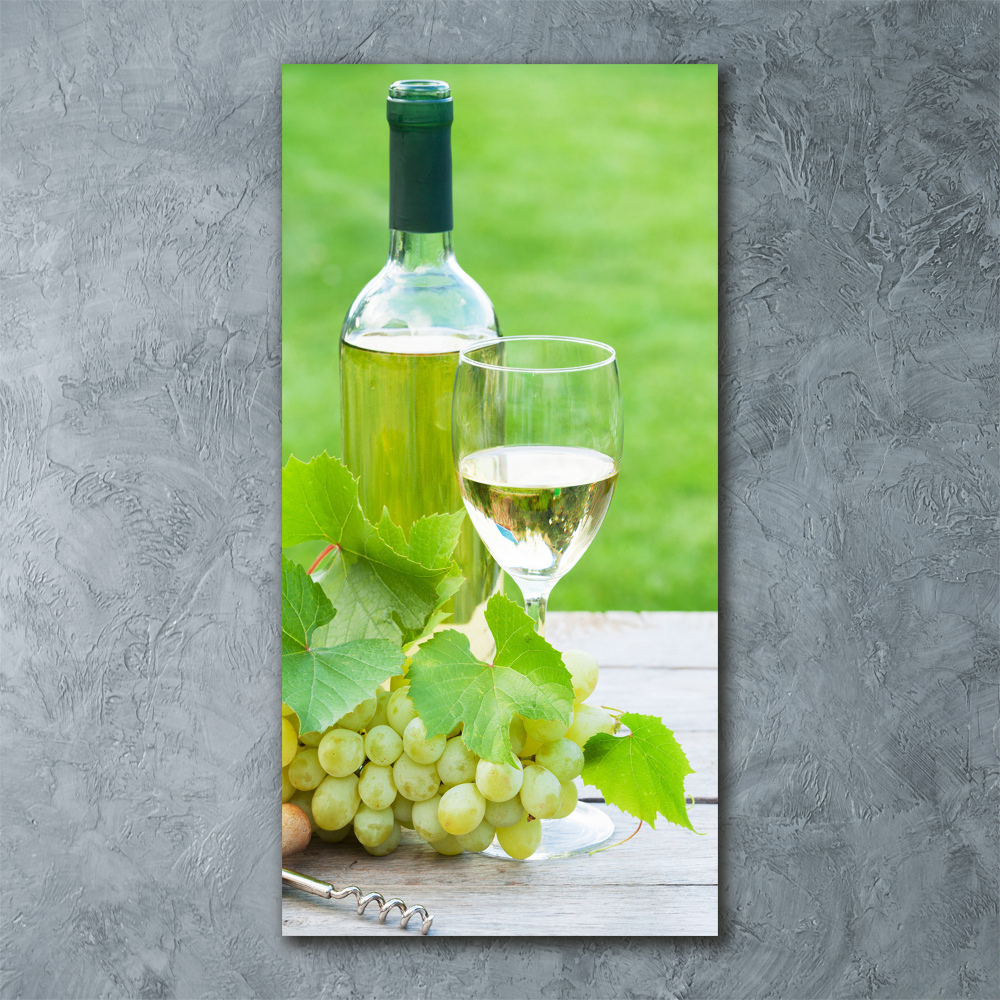 Acrylic glass print Grapes and wine