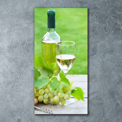 Acrylic glass print Grapes and wine