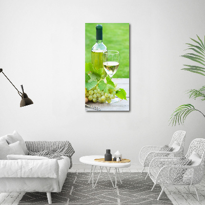 Acrylic glass print Grapes and wine