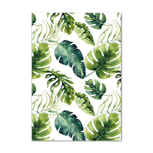 Wall art acrylic Tropical leaves