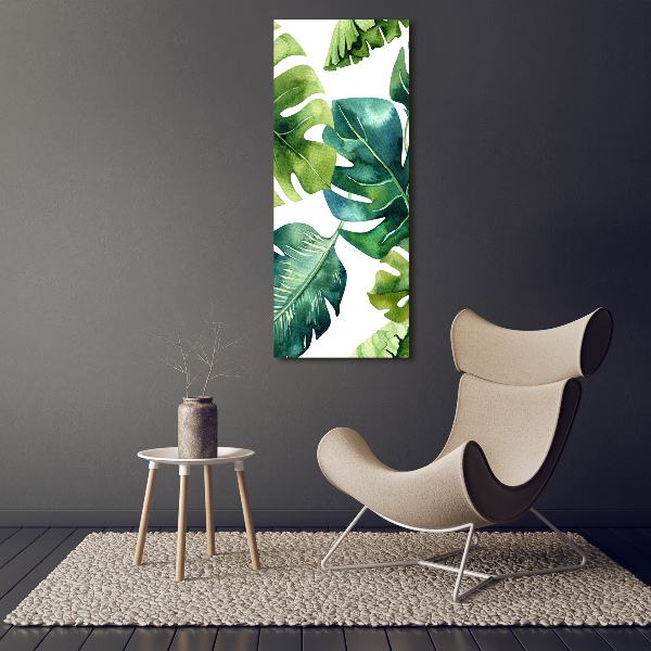 Acrylic wall art Tropical leaves