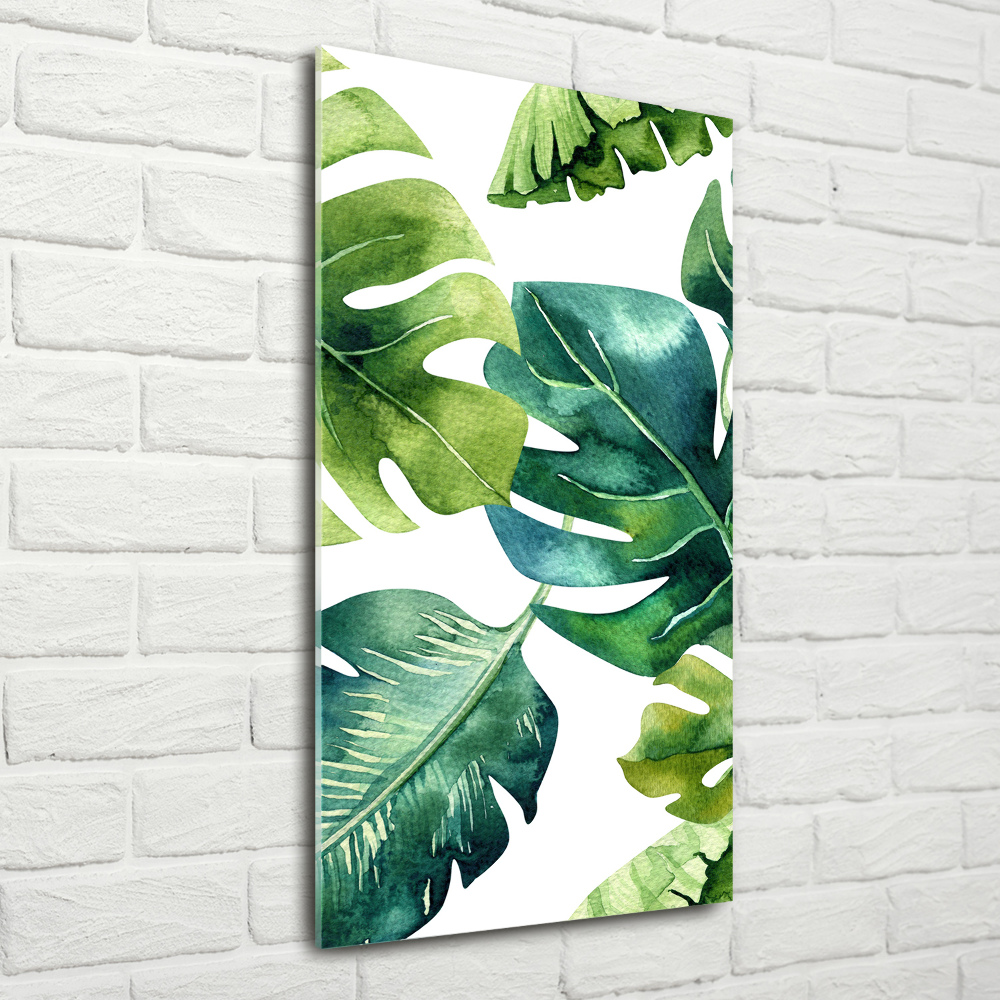 Acrylic wall art Tropical leaves