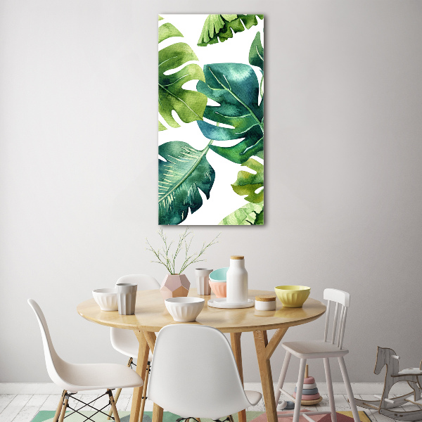 Acrylic wall art Tropical leaves