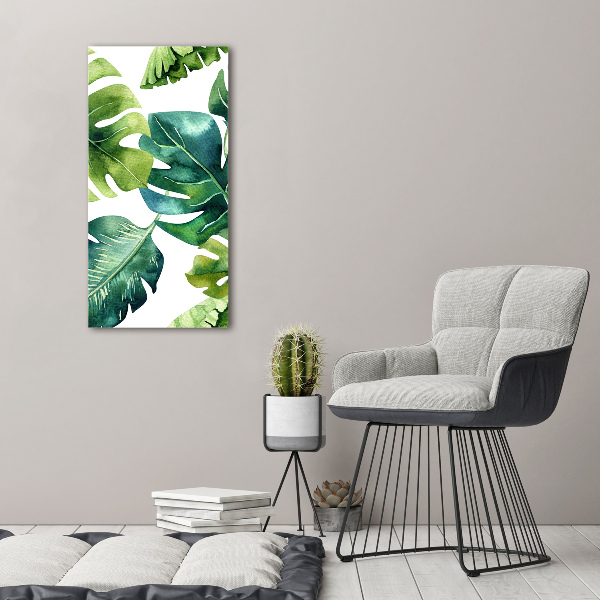 Acrylic wall art Tropical leaves