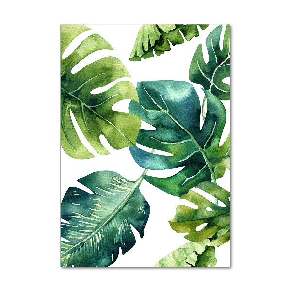 Acrylic wall art Tropical leaves