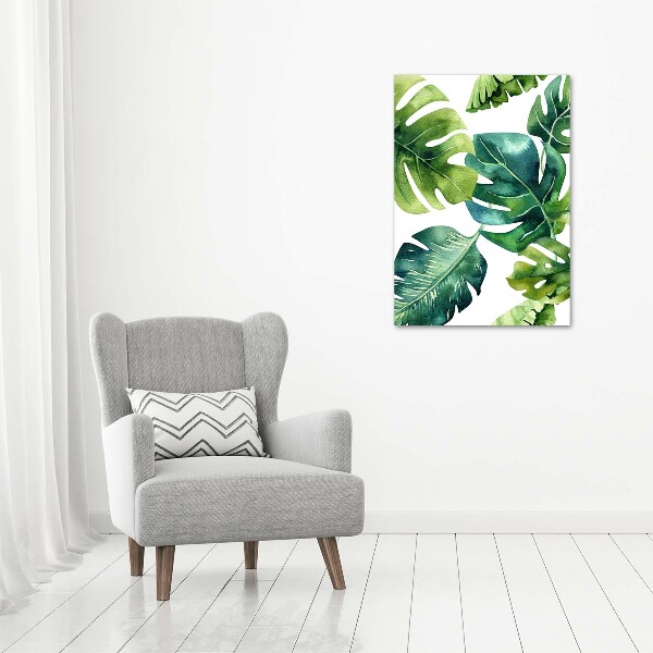 Acrylic wall art Tropical leaves