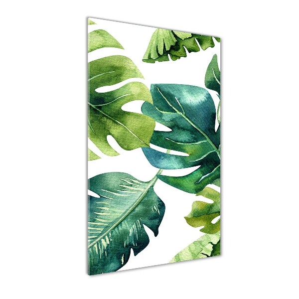 Acrylic wall art Tropical leaves