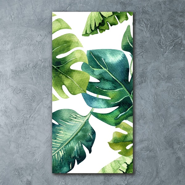 Acrylic wall art Tropical leaves