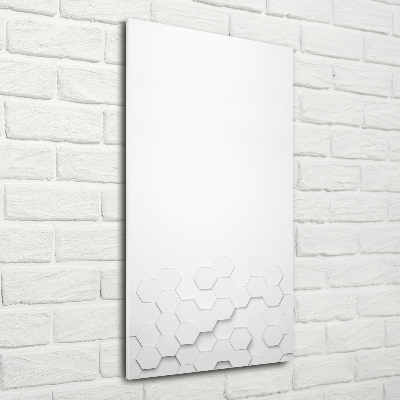 Wall art acrylic Background hexagon