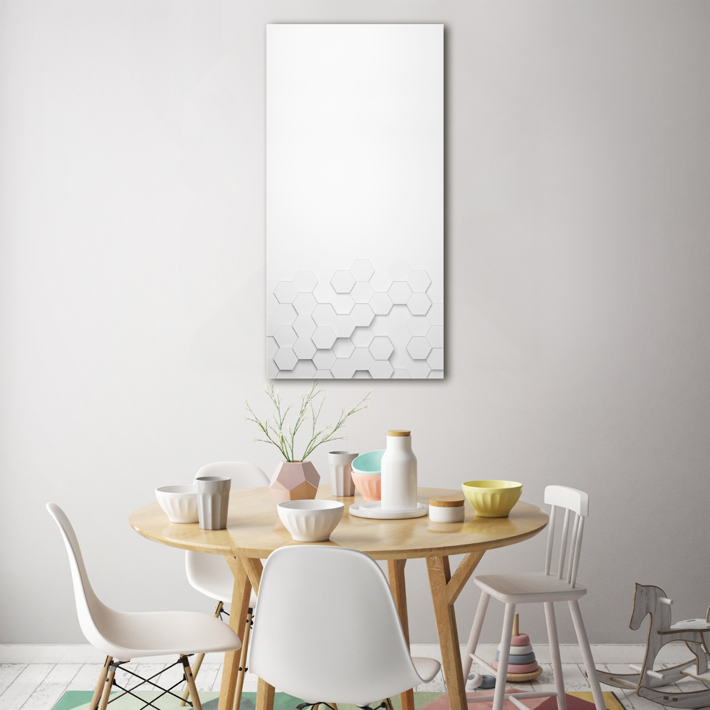 Wall art acrylic Background hexagon