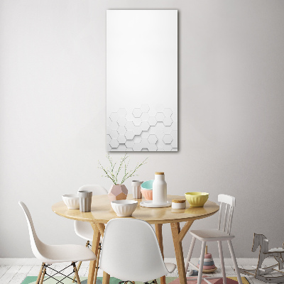 Wall art acrylic Background hexagon