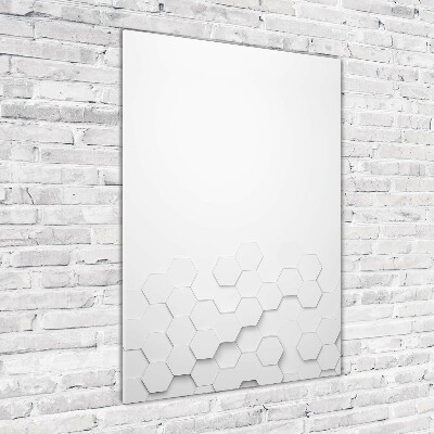 Wall art acrylic Background hexagon