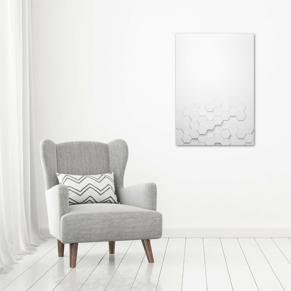 Wall art acrylic Background hexagon