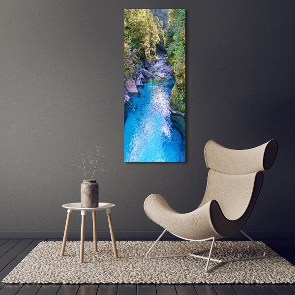 Print on acrylic River in the forest