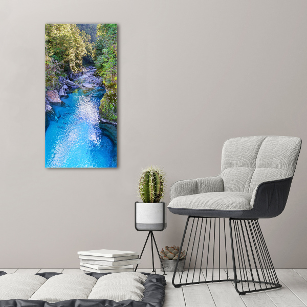 Print on acrylic River in the forest