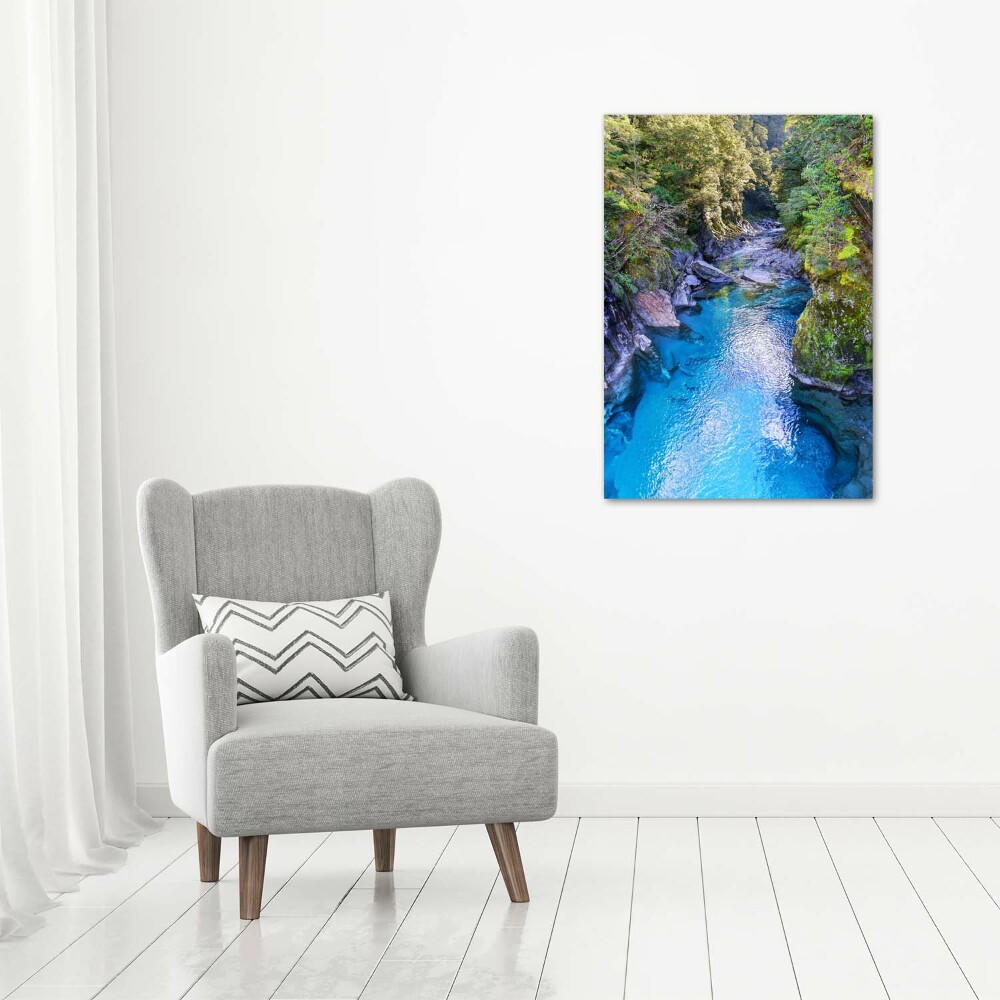 Print on acrylic River in the forest