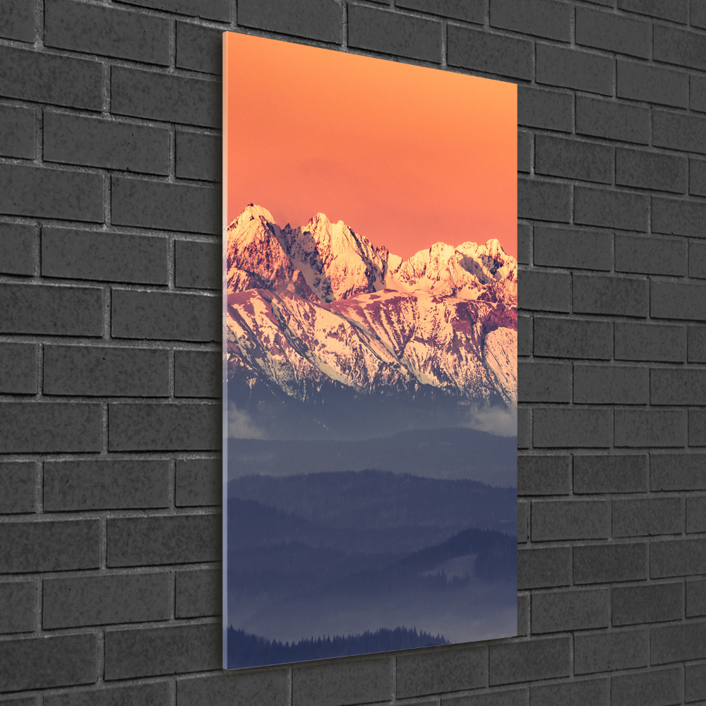 Print on acrylic Panorama of the Tatra Mountains