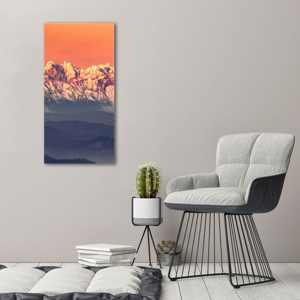 Print on acrylic Panorama of the Tatra Mountains