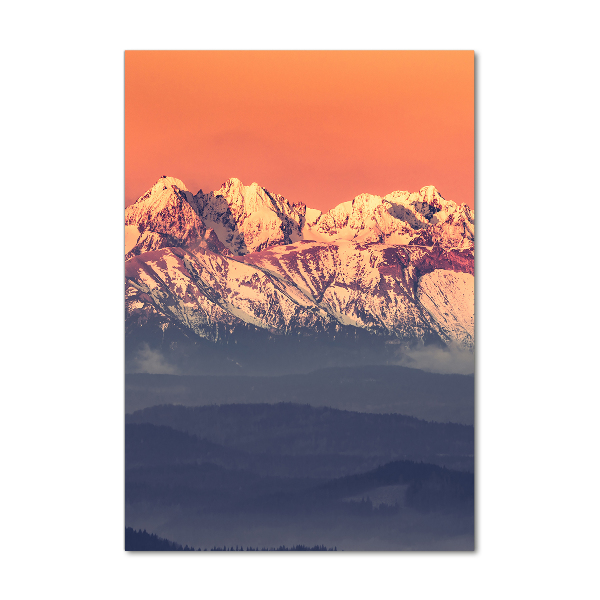 Print on acrylic Panorama of the Tatra Mountains