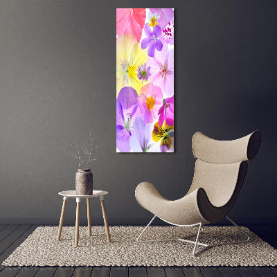 Acrylic wall art Colorful flowers