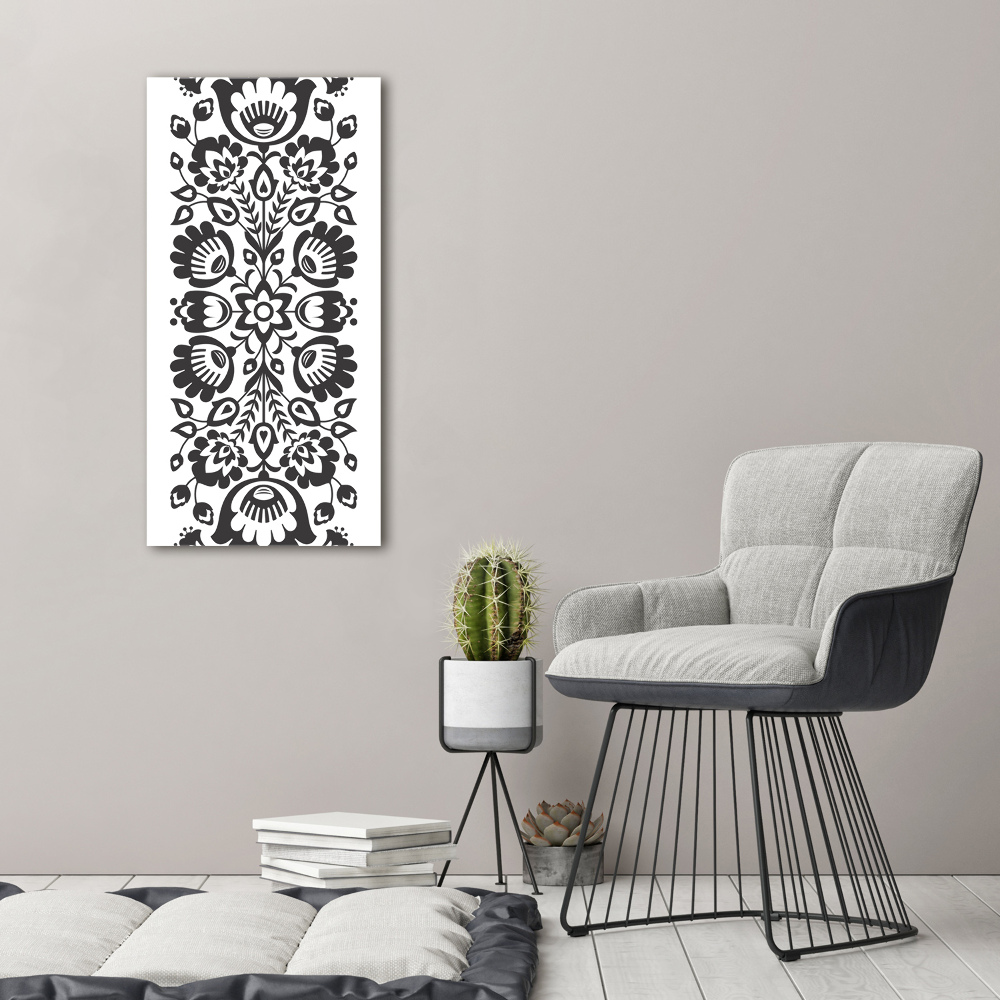 Acrylic wall art Folk pattern