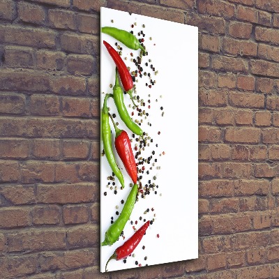 Print on acrylic Chilli peppers